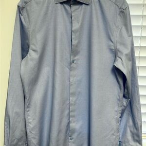 Charles Tyrwhitt Light Blue Patterned Dress Shirt